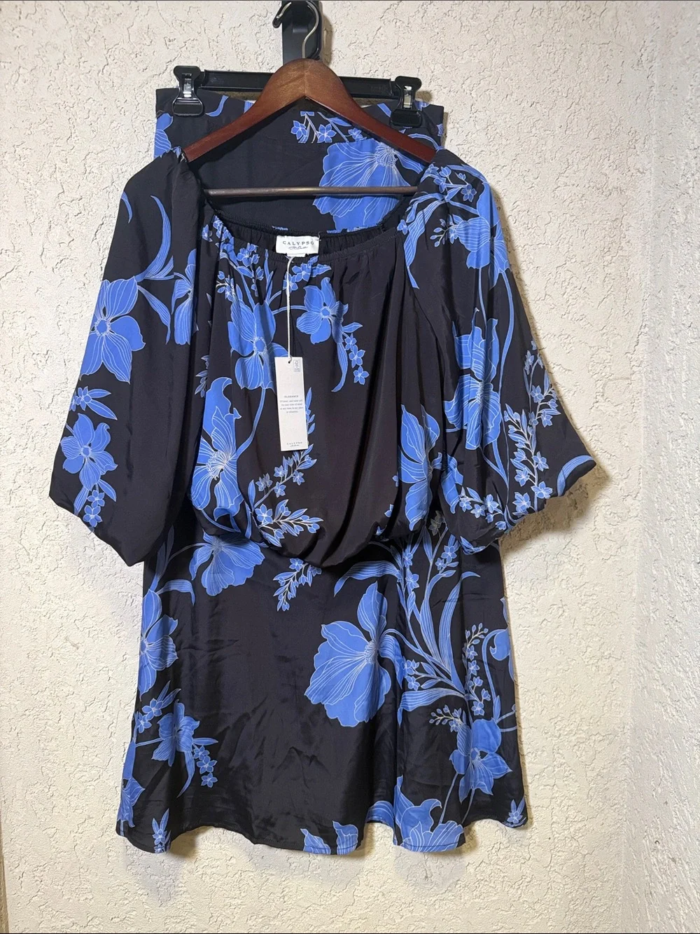 Calypso St. Barth Floral Two Piece Crop Top Maxi Skirt Set NWT